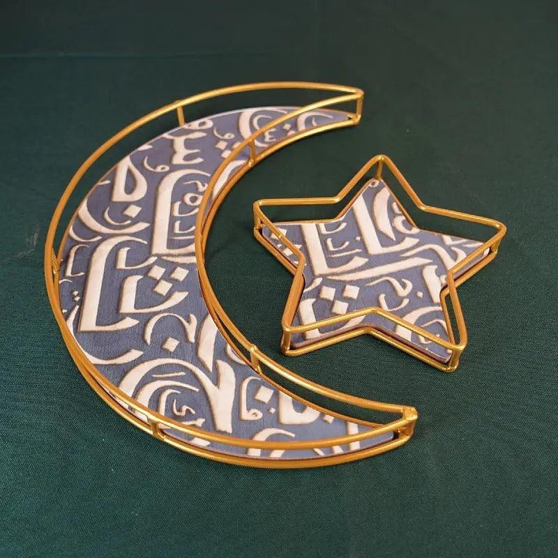 MR029 Ramadan Tray, Iron Festive Moon Tray