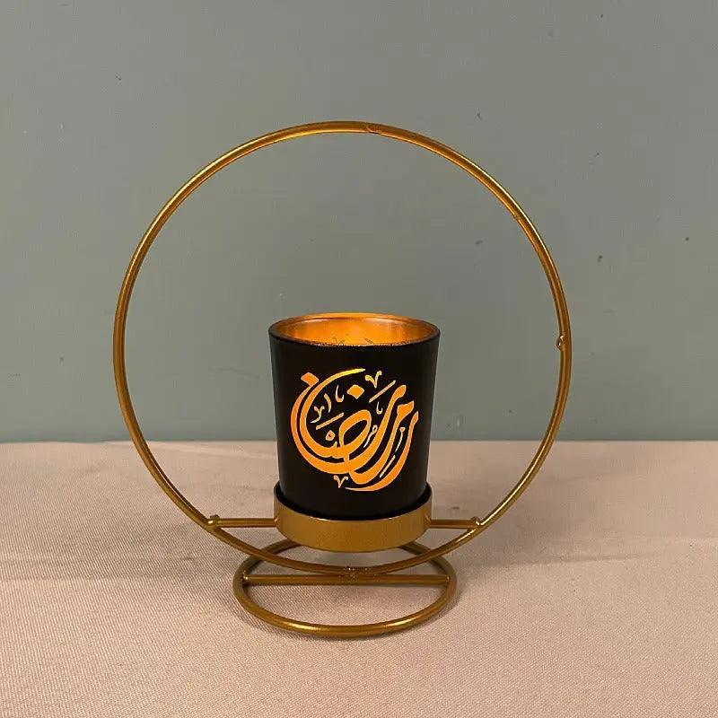 MR041 iron candlestick moon star lamp, ramadan decoration