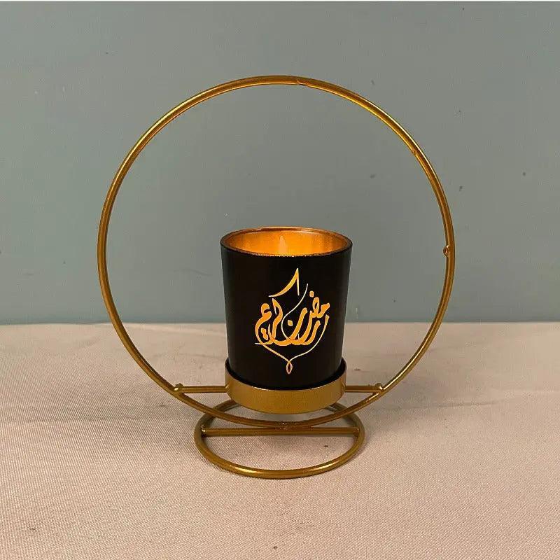 MR041 iron candlestick moon star lamp, ramadan decoration