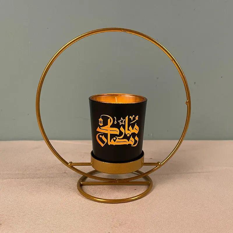 MR041 iron candlestick moon star lamp, ramadan decoration
