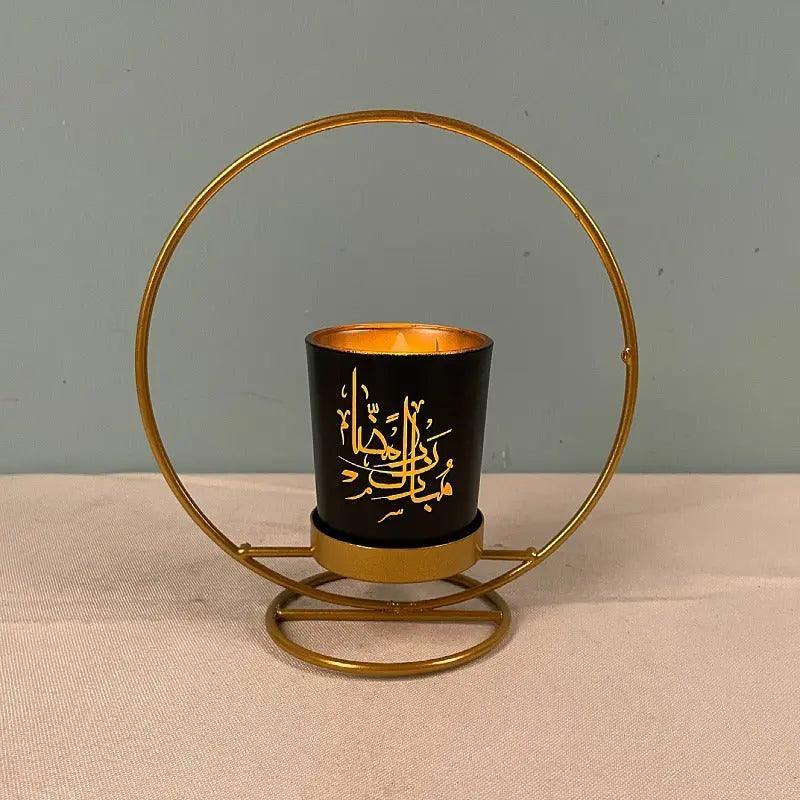MR041 iron candlestick moon star lamp, ramadan decoration