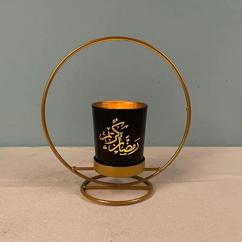 MR041 iron candlestick moon star lamp, ramadan decoration