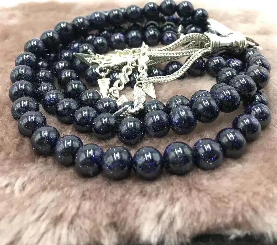 MR051 Agate Tasbeeh - Natural Crystal Prayer Beads for Tasbeeh