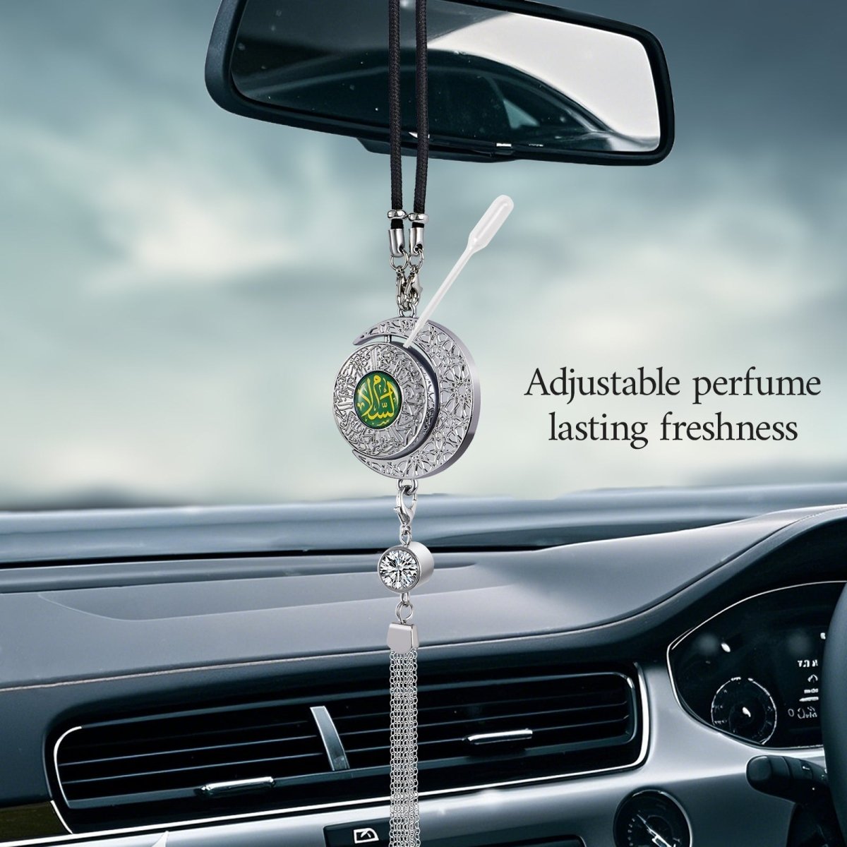 Islamic Hanging Car Accessory Made From Alloy | Quranic Ayat Car Hanging Ornament（MAC238）