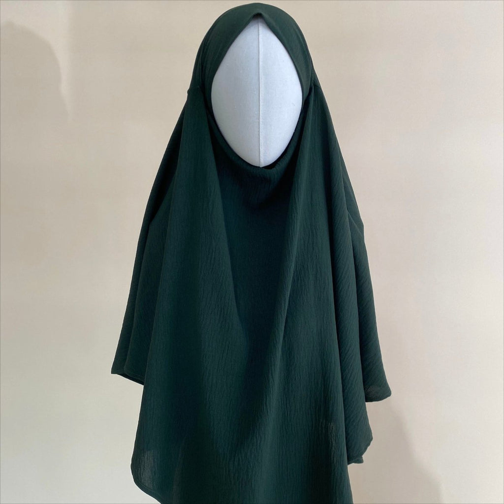 New Crepe 1-Layer Khimar | Soft Crepe Material Khimar (MK009)