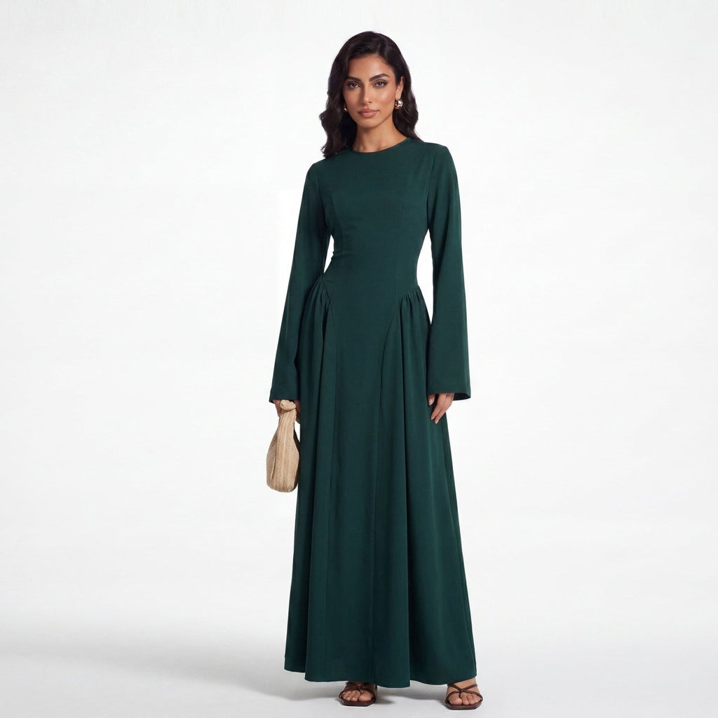 Nida Flared Maxi Dress(MS435)