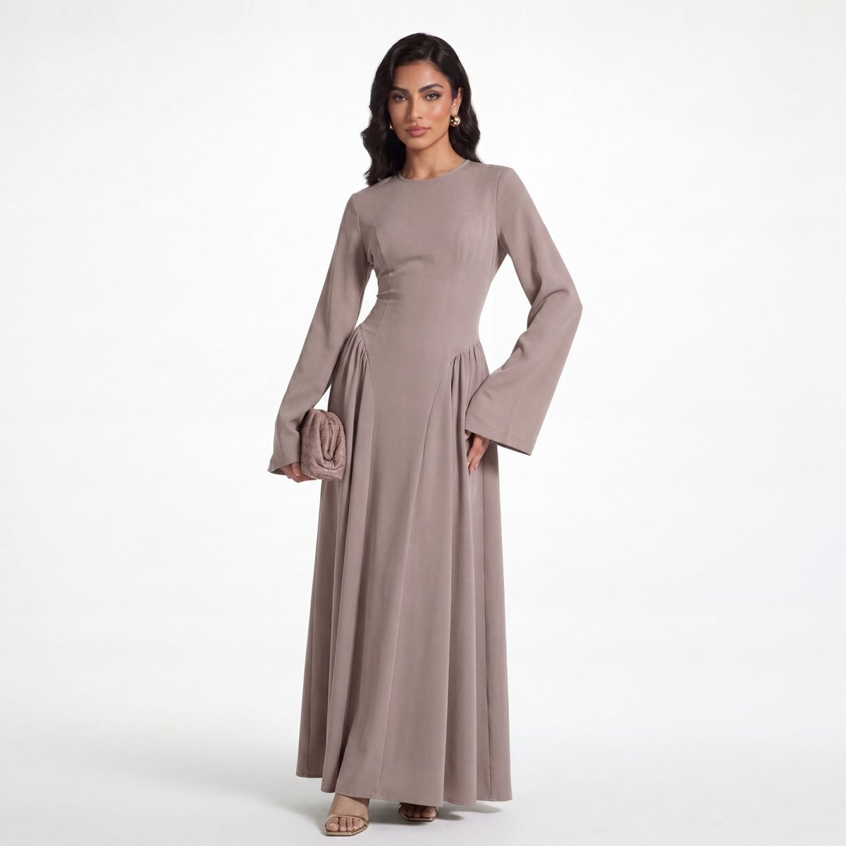 Nida Flared Maxi Dress(MS435)
