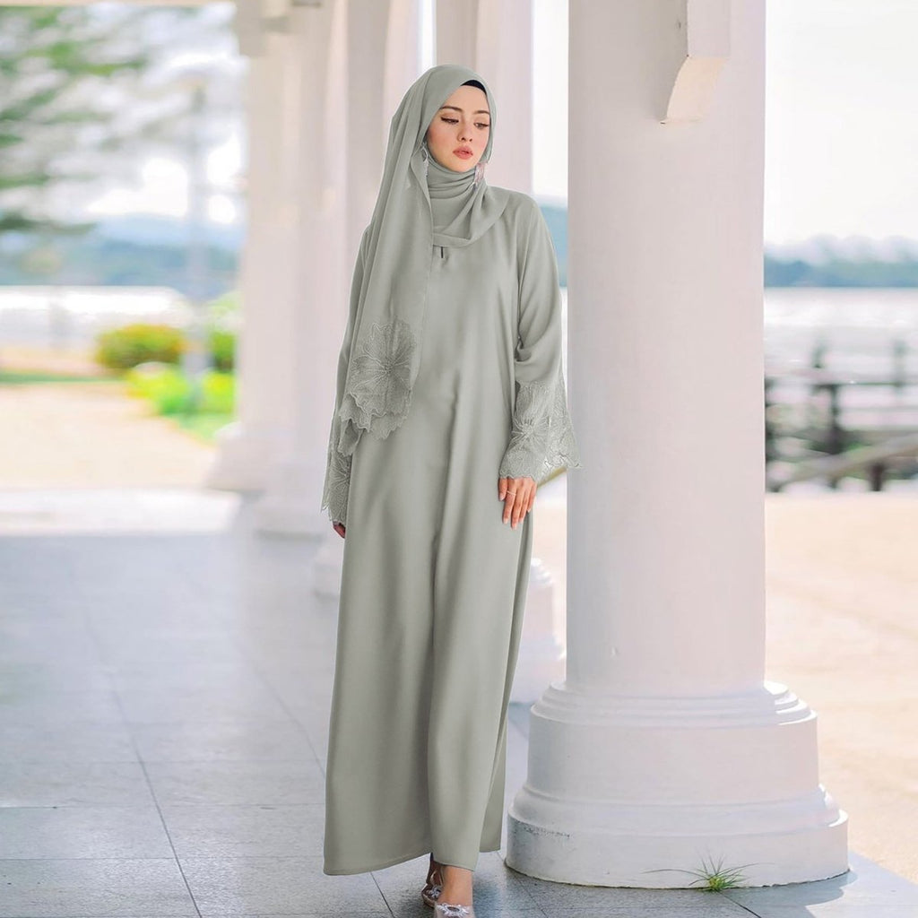 Prayer Abaya with Matching Hijab (MA396)