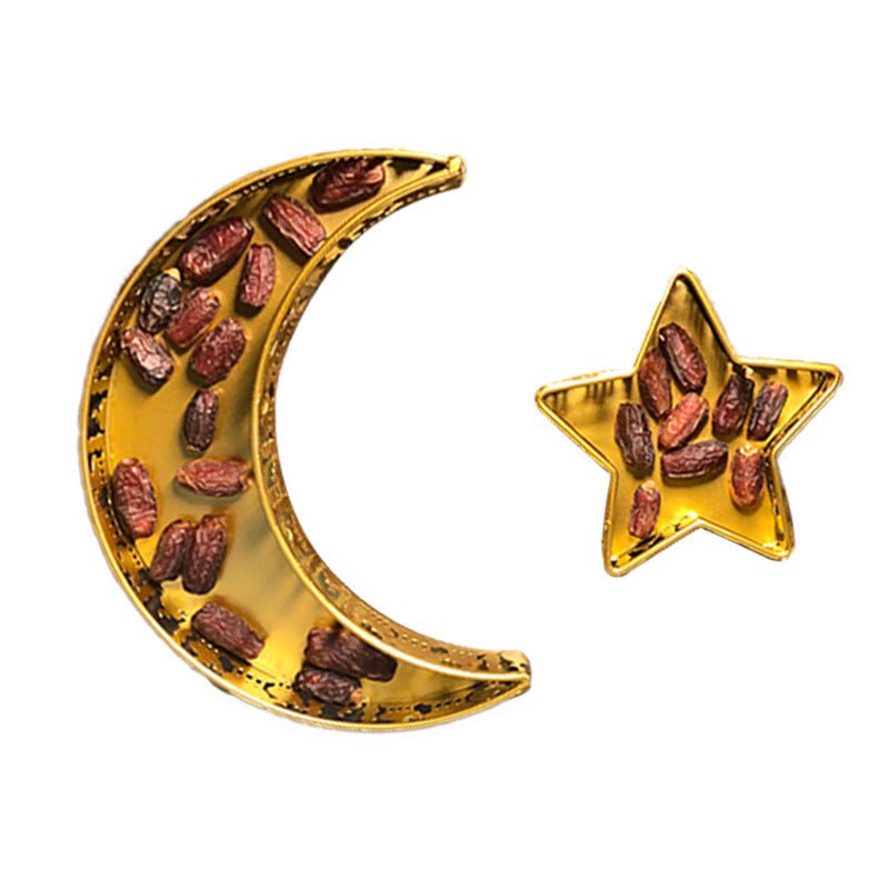 Ramadan Festive Star & Moon Iron Fruit Plate (MR073)