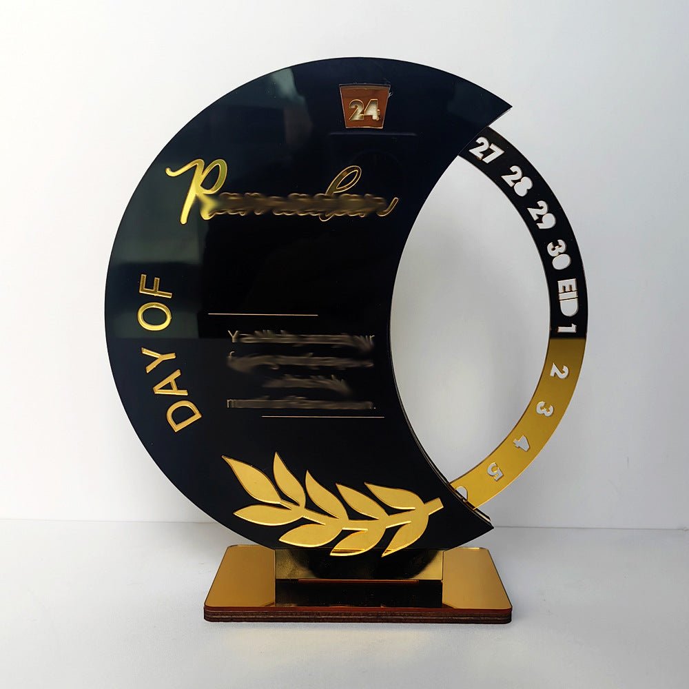 Ramadan Rotating Countdown Wooden Tabletop Decor (MAC378)