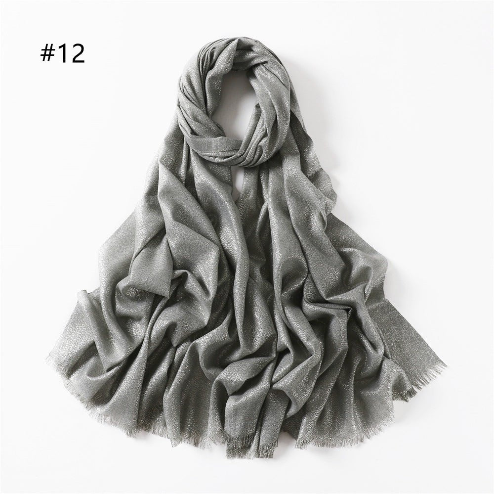 Shining Artificial Bright Silk Hijab (MH100)