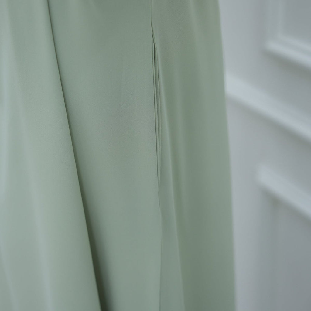 Solid Color Nida Abaya with Belt | A-Line Maxi Dress Abaya (MA359)