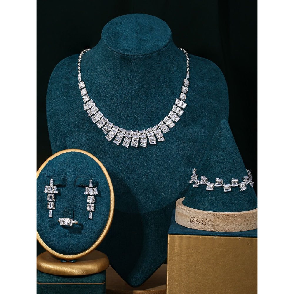 Sparkling Rhinestone 3-Piece Jewelry Set (MAC314)
