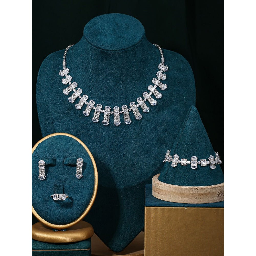 Sparkling Rhinestone 3-Piece Jewelry Set (MAC314)