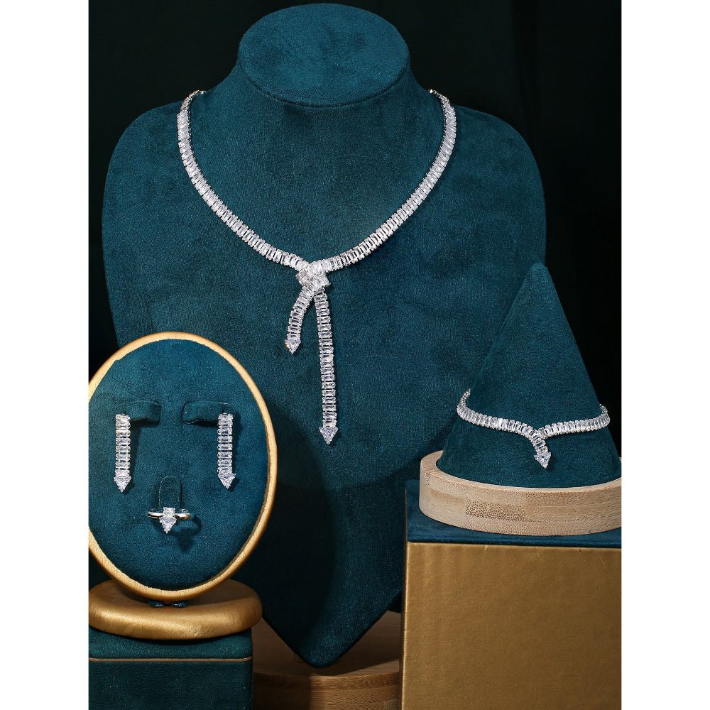 Sparkling Rhinestone 3-Piece Jewelry Set (MAC314)