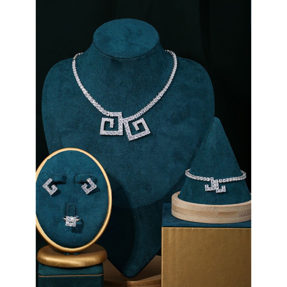 Sparkling Rhinestone 3-Piece Jewelry Set (MAC314)