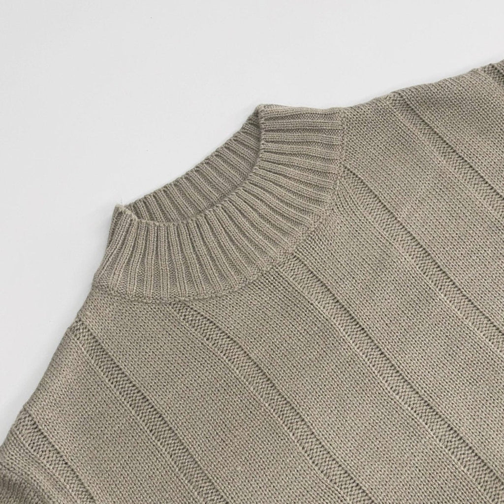 Textured Knit Sweater & Wide-Leg Trouser Set(MS448)