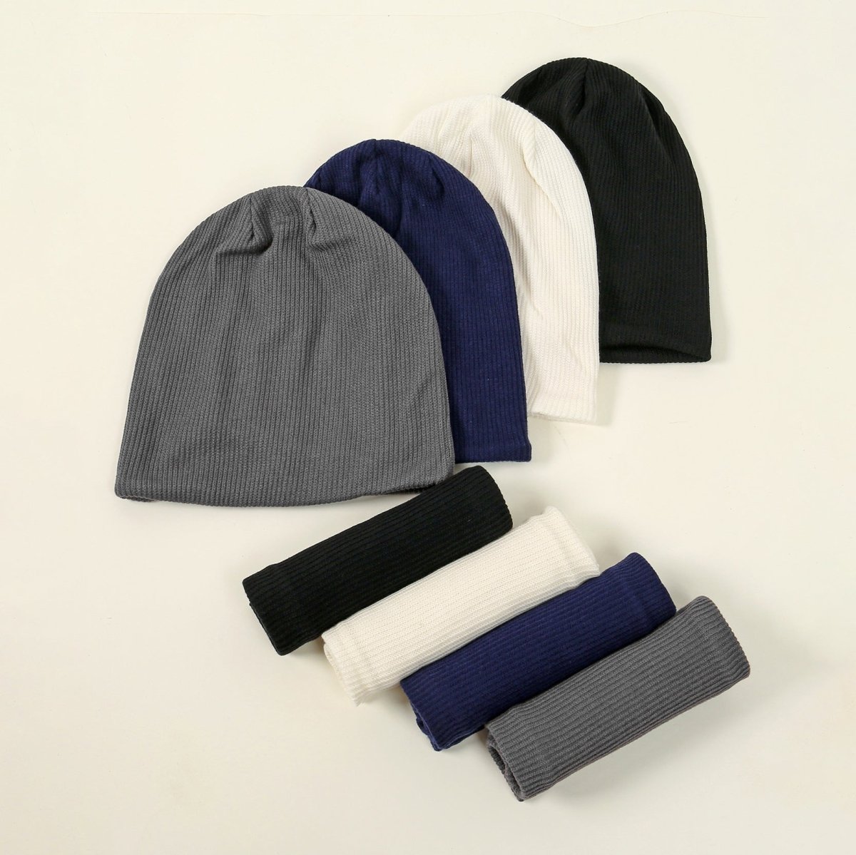 Warm Knit Beanie with Looped Scarf Set (MAC299)