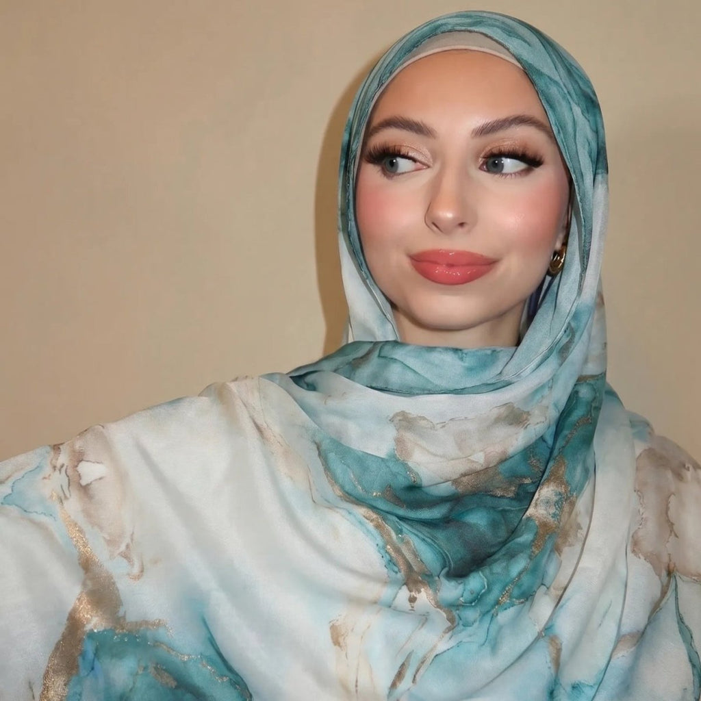 Watercolour Wash Hijab Scarf(MH240)